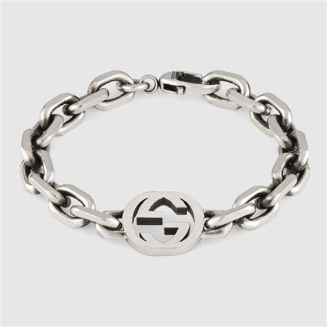 bracciale gucci uomo argento